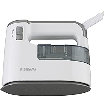 【中古】(非常に良い)アイリスオーヤマ 衣類スチーマー スチームアイロン ハンガーにかけたまま 2WAY 3大臭カット コンパクト 軽量 ホワイトシルバー IRS-01-WS