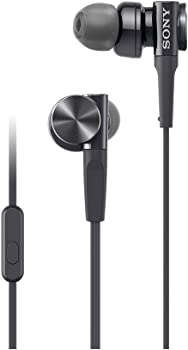 【中古】(非常に良い)ソニー イヤホン 重低音モデル MDR-XB75AP : カナル型 リモコン・マイク付き ブラック MDR-XB75AP B