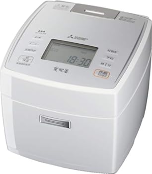【中古】(非常に良い)三菱電機 IHジャー炊飯器 備長炭炭炊釜 5.5合炊き ピュアホワイト NJ-VE108-W|ドリエム店