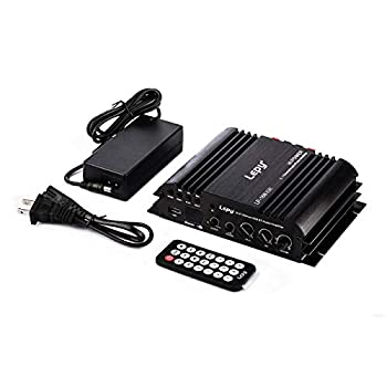【中古】(非常に良い)LEPY社コンパクトオーディオアンプ 出力45W+45W+68W 2.1chハイパワーアンプ Bluetooth接続対応 USBメモリ再生機能 高出力19V3Aアダプター付属 LP