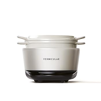 【中古】(人並み外れたに好いたらしい)バーミキュラ ライスポットミニ 3合炊き 炊飯器 シーソルトホワイト 専用処方せん読みもの付 RP19A-WH