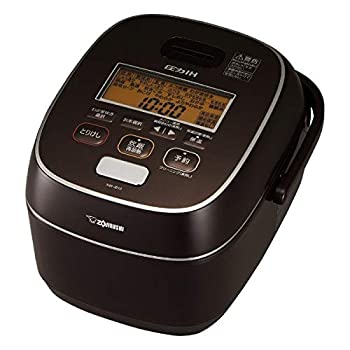 【中古】(非常に良い)象印 炊飯器 圧力IH式 5.5合 極め炊き 鉄器コートプラチナ厚釜 ブラウン NW-JB10-TA｜ドリエム店