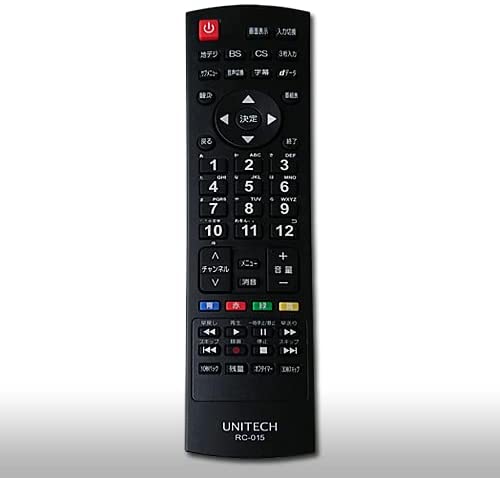 【中古】(人並み外れたに好いたらしい)ユニテク RC-015 液晶テレビ受像機用 遠隔操作 UNITECH