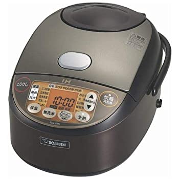【中古】(人並み外れたに好いたらしい)象印 IH炊飯器(5.5合炊き) うす暗い赤銅色 ZOJIRUSHI 限度炊き NW-VA10-TA