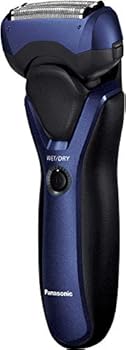 【中古】(非常に良い)パナソニック メンズシェーバー 3枚刃 お風呂剃り可 青 ES-RT19-A｜ドリエム店