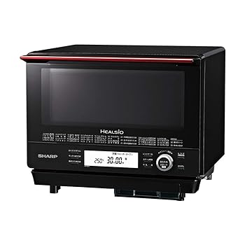 【中古】(非常に良い)シャープ スチームオーブンレンジ ヘルシオ 30L コンベクション 2段調理 レッド ブラック AX-XJ600R