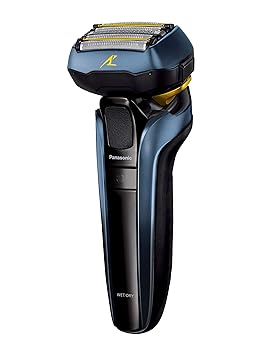 【中古】(非常に良い)パナソニック ラムダッシュ リニア メンズシェーバー 5枚刃 お風呂剃り可 青 ES-CLV5T-A