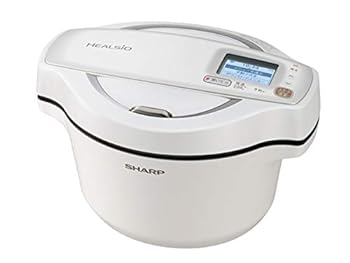 【中古】(非常に良い)シャープ 水なし自動調理鍋 1.6L ホワイト系SHARP ヘルシオホットクック KN-HW16F-W