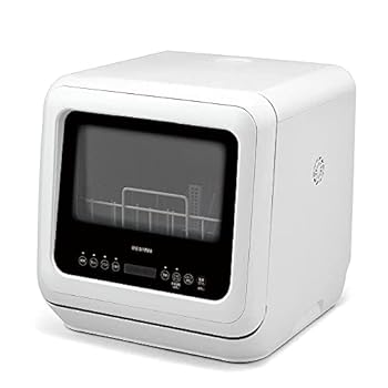 【中古】(非常に良い)アイリスオーヤマ(IRIS OHYAMA) 食洗機 食器洗い乾燥機 工事不要 タンク式 ホワイト PZSH-5T-W