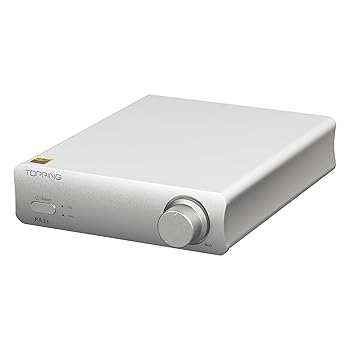【中古】(非常に良い)TOPPING PA3s パワーアンプ MA12070 * 2 クラスD フルバランス シングルエンド AMP 80W * 2 RCA TRS パワーアンプ (シルバー)