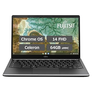 【中古】(非常に良い)富士通 FMV Chromebook WM1/F3 FCBWF3M11T ノートパソコン(Chrome OS/タッチ対応/14型/Celeron 6305/4GB/フラッシュメモリ 64GB/Officeなし) ダ