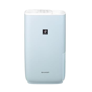 【中古】(非常に良い)シャープ 加湿器 ハイブリッド HV-R55-A モイスト ブルー 容量4L/加湿量550mL 15畳 給水かんたん レギュラータイプ プラズマクラスター 7000｜ドリエム店