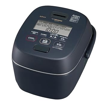 【中古】(非常に良い)象印 炊飯器 圧力IH炊飯ジャー 5.5合炊き 炎舞炊き NW-PV10-BZ スレートブラック