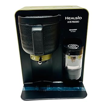 【中古】(未当て嵌める･未開封品)読みやすい ヘルシオ(HEALSIO) 茶の葉プレッソ 湯ざまし役立つこと付き添い人 緑であること TE-TS56V-G