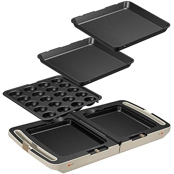 【中古】(未使用・未開封品)アイリスオーヤマ ホットプレート たこ焼き 平面 ホットプレート ディンプル プレート 3枚 折り畳み 両面 角型 左右独立温度設定 アイボリー DPO|ドリエム店