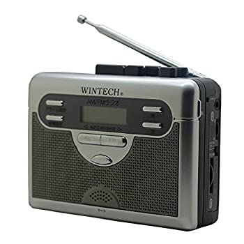 【中古】(未使用･未開封品)WINTECH ラジオ付テープレコーダー(FMワイド対応) シルバー オートリバース PCT-11R2
