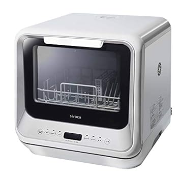 【中古】(未使用･未開封品)シロカ 2WAY食器洗い乾燥機 [食洗機/工事不要/除菌率99.9％/分岐水栓対応/液晶表示付き/タイマー搭載/360℃キレイウォッシュ] SS-M151 (シルバー