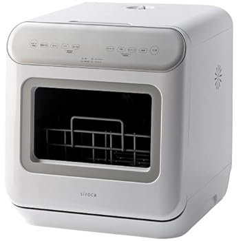 【中古】(未使用･未開封品)シロカ 2WAY食器洗い乾燥機 [1～3人用/オートオープン機能/食洗機/工事不要/分岐水栓可/タイマー6段階設定] SS-MA251 シルバー