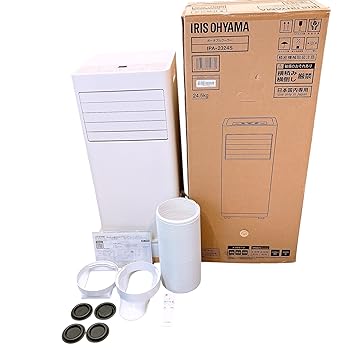 【中古】(未当て嵌める･未開封品)IRIS 106634 携帯型冷房装置冷専 白いこと IPA-2324S (106634)