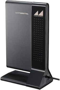 【中古】日本アンテナ 地デジ室内アンテナ Atredia ブースター内蔵タイプ ARBL1(B) ブラック