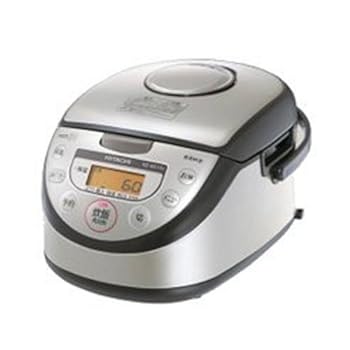 【中古】HITACHI 極上炊き 鉄入り厚釜 IHジャー炊飯器 RZ-NS10J-S