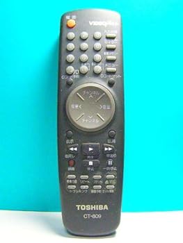【中古】東芝 ビデオリモコン CT-809