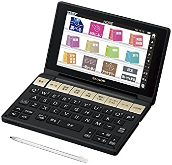 【中古】シャープ カラ—電子辞書 Brain 生活・教養モデル ブラック系 PW-SA3-B|ドリエム店