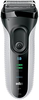 【中古】【限定】ブラウン シリーズ3 メンズ電気シェーバー 3枚刃 3040s-W ホワイト お風呂剃り可 3040s-W