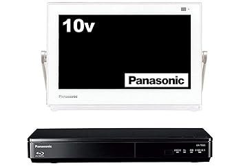 【中古】パナソニック 10V型 液晶 テレビ受像機 プライベート・ビエラ UN-10TD6-W ブルーレイディスクプレイヤー付HDDリコーダー付き添い人
