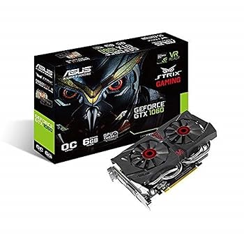 【中古】ASUS R.O.G. STRIXシリーズ NVIDIA GeForce GTX1060搭載ビデオカード オーバークロック メモリ6GB STRIX-GTX1060-DC2O6G
