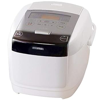 【中古】アイリスオーヤマ IH炊飯器 5.5合 IH式 銘柄量り炊き機能 極厚火釜 玄米 IH式 ホワイト RC-IC50-W