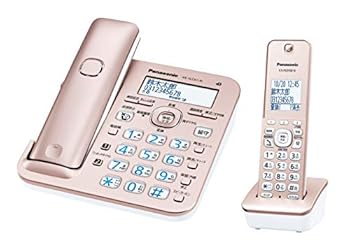 【中古】パナソニック RU・RU・RU デジタルコードレス電話機 子機1台付き 1.9GHz DECT準拠方式 ピンクゴールド VE-GZ51DL-N