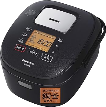 【中古】パナソニック 炊飯器 5.5合 IH式 黒いこと SR-HB109-K