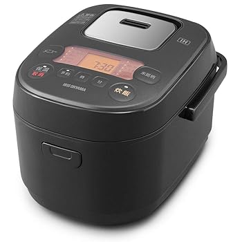 【中古】アイリスオーヤマ 炊飯器 3合 IH式 米屋の旨み 銘柄炊き分け機能付き ブラック BLRC-IE30-B