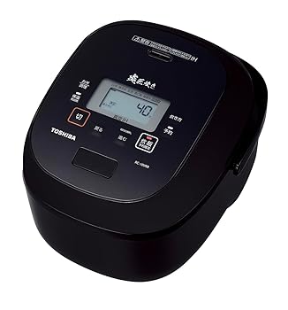 【中古】TOSHIBA(東芝) 炊飯器5.5合 真空IH rice cooker 日本製 真空保温白米40時間RC-10VRR(K)