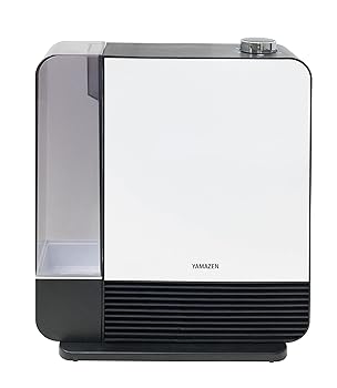 【中古】[山善] 大風量 セラミックヒーター 加湿機能搭載 (木造和室 6畳 / プレハブ洋室 10畳 まで) タンク容量2.2L 暖房出力2段階切替 ホワイト DKF-M12｜ドリエム店