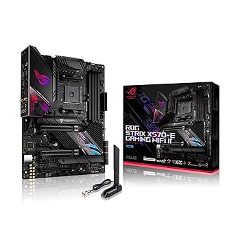 【中古】ASUS AMD AM4相応う X570 手当て仕掛ける ATX ゲーミング お母さんゲーム盤 ROG STRIX X570-E GAMING WIFI II 【国内置き目代わりになる店品】 black