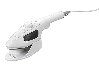 【中古】TWINBIRD 衣類スチーマー ESA-4095W アイロン ハンディ 除菌 脱臭 パワフルスチーム 3段階温度調節 ハンガーにかけたまま シワ伸ばし プレス ホ