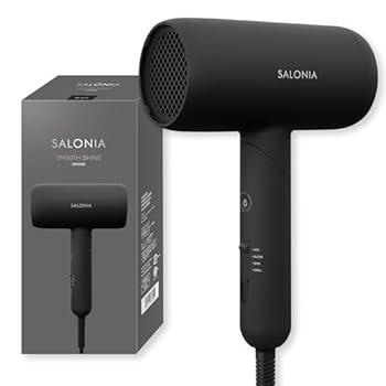 【中古】SALONIA サロニア スムースシャイン ドライヤー 大風量 速乾 軽量 ヘアドライヤー ブラック