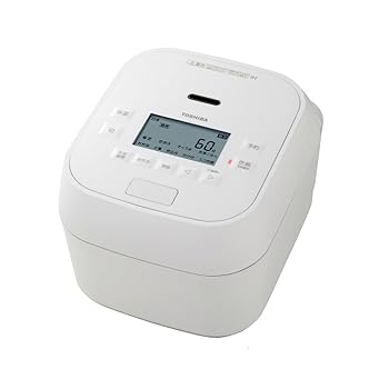 【中古】東芝 TOSHIBA 炊飯器 5.5合 炎匠炊き 真空圧力IH グランホワイト RC-10HGW-W
