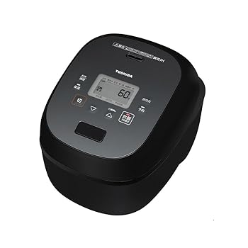 【中古】東芝 RC-10RWA-K(グランブラック) 炎匠炊き 真空IH炊飯器 5.5合
