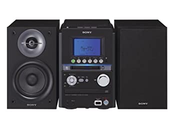 【中古】(人並み外れたに好いたらしい)SONY MD積み上げるオールインワンコンポ CMT-M35WM B 黒いこと