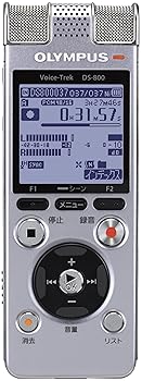 【中古】(非常に良い)OLYMPUS ICレコーダー Voice-Trek 4GB 単4電池2本使用 microSD SLV シルバー DS-800