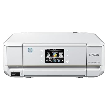 【中古】(非常に良い)旧モデル エプソン インクジェット複合機 Colorio EP-806AW 無線 有線 スマートフォンプリント Wi-Fi Direct ホワイト