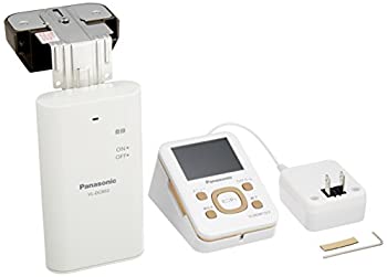 【中古】(非常に良い)Panasonic ワイヤレスドアモニター ドアモニ モカ ワイヤレスドアカメラ+モニター親機 各1台セット VL-SDM110-T