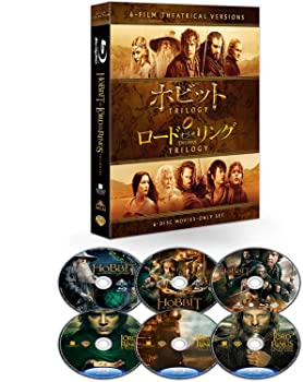 【中古】(非常に良い)ロード・オブ・ザ・リング&ホビット 劇場公開版 ブルーレイ コンプリート・セット(初回仕様/6枚組) [Blu-ray]｜ドリエム店