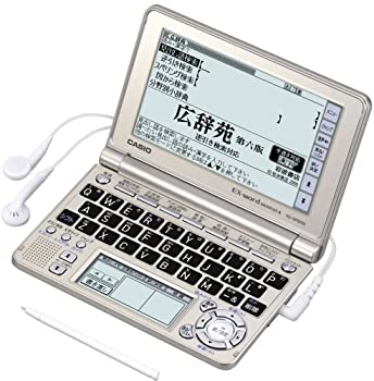 【中古】(非常に良い)CASIO Ex-word 電子辞書 XD-SF6200GD シャンパンゴールド 音声対応 100コンテンツ 多辞書総合モデル 5.3型液晶クイックパレット付き