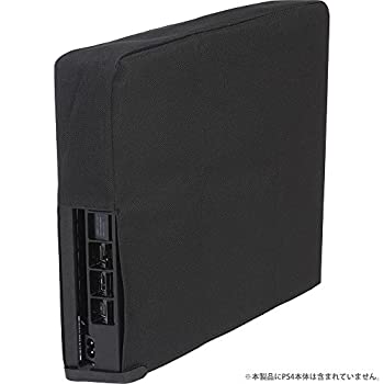 【中古】(非常に良い)CYBER ・ 本体ホコリ防止カバー スリム 縦置きタイプ ( PS4 用) ブラック - PS4