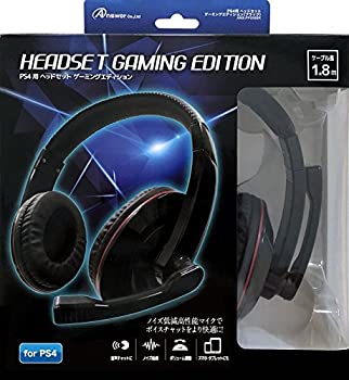 【中古】(非常に良い)PS4用 ヘッドセット ゲーミングエディション (ブラック)