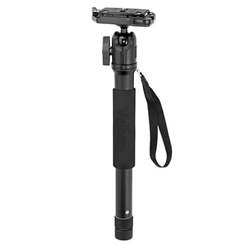 【中古】Velbon 一脚 ULTRA STICK R63Q 6段 ウルトラロック 脚径30mm 中型 自由雲台 クイックシュー対応 アルミ脚 407856 ブラック